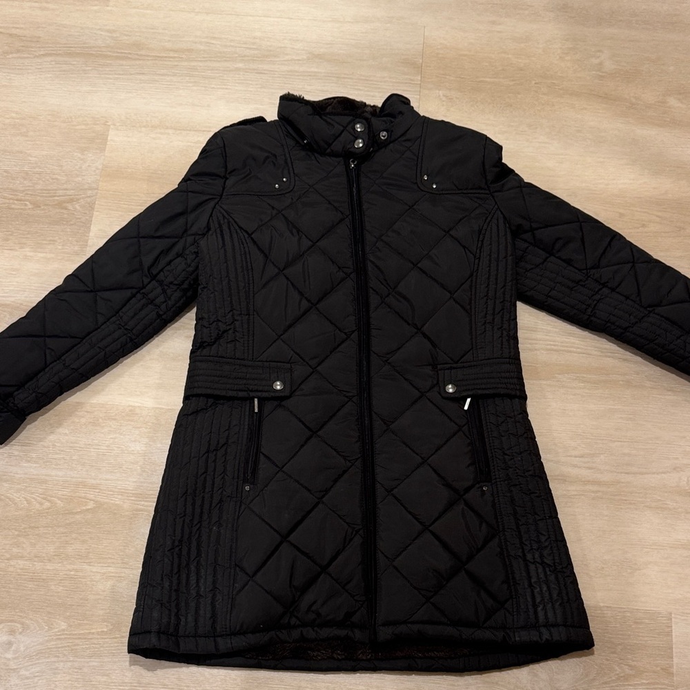 Weatherproof Black Quilted Puffer Jacket